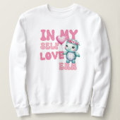 Retro Valentine's Day Self Liebe Turtle Sweatshirt (Design vorne)