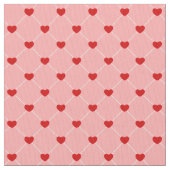 retro valentines dots hearts pink red stoff (Nahaufnahme)
