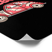 Retro Valentines Lovebug Heart Groovy Valentines M Poster (Ecke)