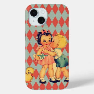 Retro Valentins Kitsch Vintage Kinder Case-Mate iPhone Hülle