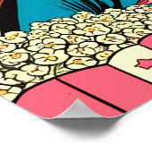 Retro Valentins Liebe Couple Comic Poster (Ecke)