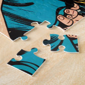 Retro Valentins Liebe Couple Comic Puzzle (Seite)