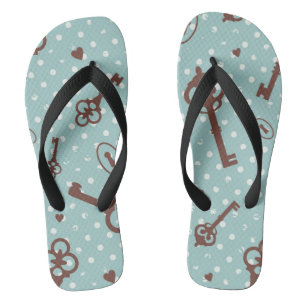 Retro Valentinsgruß-Schlüssel Badesandalen