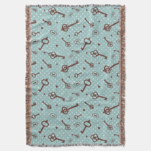 Retro Valentinsgruß-Schlüssel Decke (Vorderseite Vertikal)