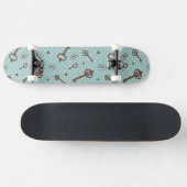 Retro Valentinsgruß-Schlüssel Skateboard (Horizontal)