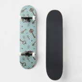 Retro Valentinsgruß-Schlüssel Skateboard (Vorderseite)