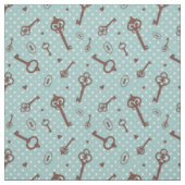 Retro Valentinsgruß-Schlüssel Stoff (Muster)