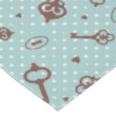 Retro Valentinsgruß-Schlüssel Tischdecke (Schrägansicht)