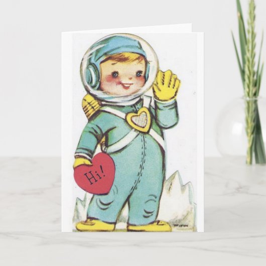 Retro-Valentinstag-Karte Feiertagskarte (Vorderseite)