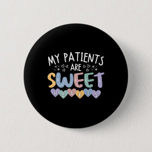 Retro Valentinstag Krankenschwester Meine Patiente Button