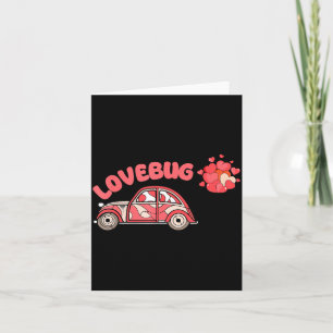 Retro Valentinstag Lovebug Herz Groovy Valentinsta Karte