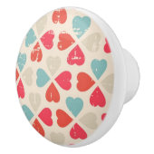 Retro Valentinstag-Muster Keramikknauf (Rechts)