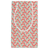 Retro Valentinstag-Muster Kleine Geschenktüte (Vorderseite)