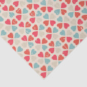 Retro Valentinstag-Muster Seidenpapier (Ausschnitt)