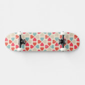Retro Valentinstag-Muster Skateboard (Horizontal)