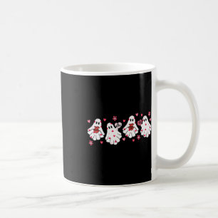 Retro Valentinstag Niedlich Ghost Boo Spooky Fraue Kaffeetasse