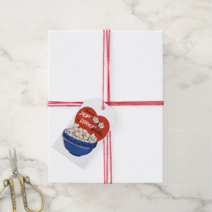 Retro Valentinstag, Popcorn Knallt Eine Alberne Fr Geschenkanhänger