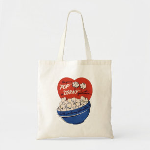 Retro Valentinstag, Popcorn - Stell eine kitschige Tragetasche