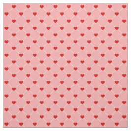 retro Valentinstag Punkte Herzen rosa rot Stoff