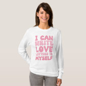 Retro-Valentinstag-Selbst-Liebe T-Shirt (Vorne ganz)