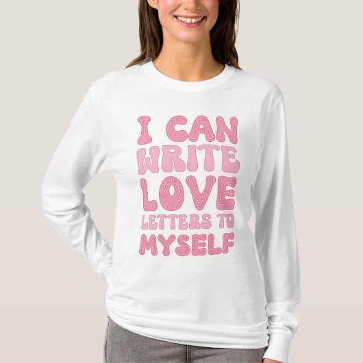 Retro-Valentinstag-Selbst-Liebe T-Shirt (Vorderseite)