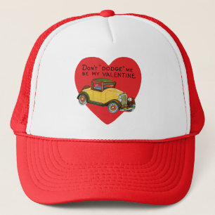 Retro-Valentinstag, weiche mir nicht aus, sei mein Truckerkappe