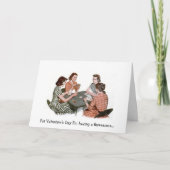 Retro - ValentinstagThreesome, Feiertagskarte (Vorderseite)