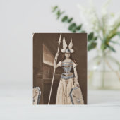 Retro Valkyrie Girls Postkarte (Stehend Vorderseite)