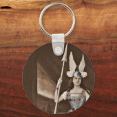 Retro Valkyrie Girls Schlüsselanhänger (Vorderseite)