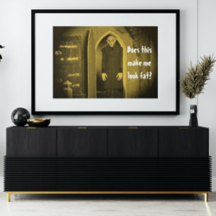 Retro-Vampir-Horror Nosferatu Senfgelb Poster