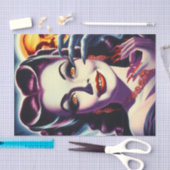 Retro Vampire-Button Seidenpapier (Handwerk)