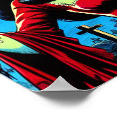 Retro Vampire Frauen Comicen Poster (Ecke)