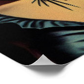 Retro Vampire Girl Poster (Ecke)