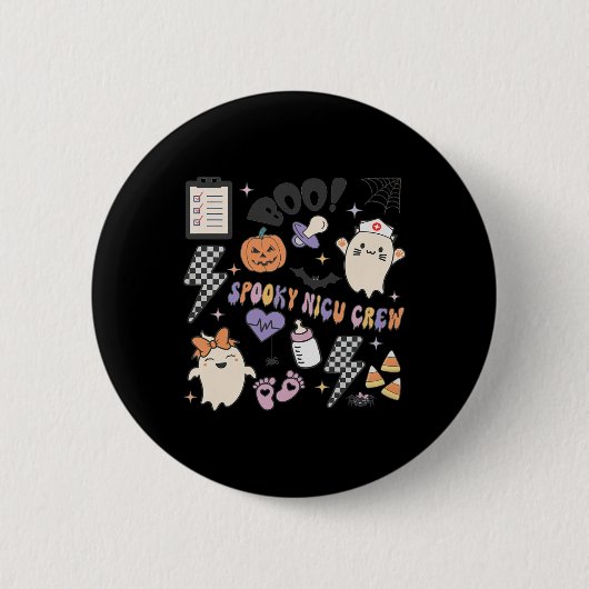 Retro Vampire Halloween Outfit Easy Halloween Drac Button (Vorderseite)