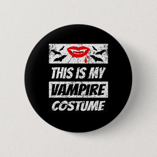 Retro Vampire Halloween Outfit Easy Halloween Drac Button