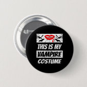 Retro Vampire Halloween Outfit Easy Halloween Drac Button (Vorne & Hinten)