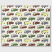 Retro Van Geschenkpapier (Flach)