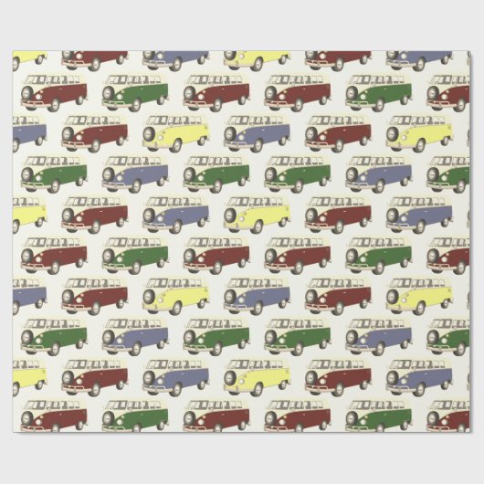 Retro Van Geschenkpapier (Flach)