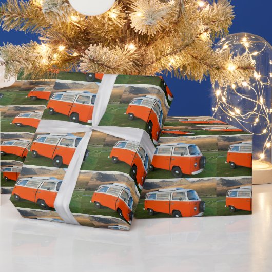RETRO-VAN GESCHENKpapier 1970ER (Feiertage)