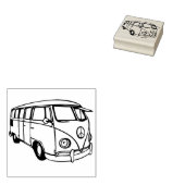 Retro Van Gummistempel (Stempel)