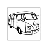 Retro Van Gummistempel (Prägung)