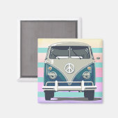 Retro Van Magnet (Vorderseite/Rückseite)