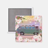 Retro Van Magnet (Vorderseite/Rückseite)
