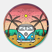 Retro Van Magnet (Vorne)