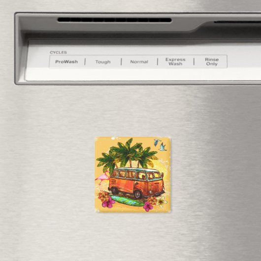 Retro Van Magnet (In Situ (Geschirrspüler))