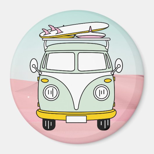 Retro Van Magnet (Vorne)