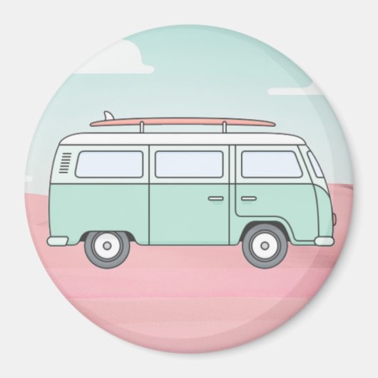 Retro Van Magnet (Vorne)
