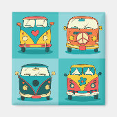 Retro Van Magnet (Vorne)