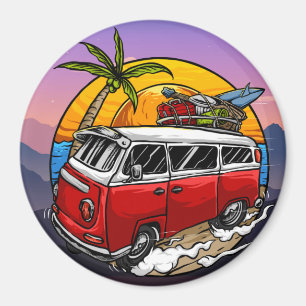 Retro Van Magnet