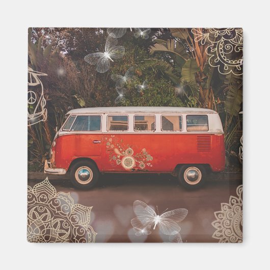 Retro Van Magnet (Vorne)
